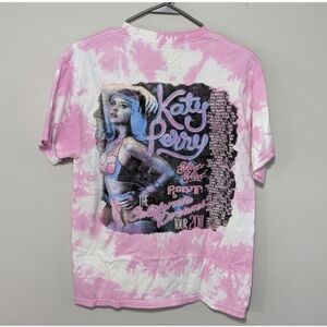 Katy Perry California Dreams Pink Tie Dye Concert Tour T-Shirt Women's Size Med